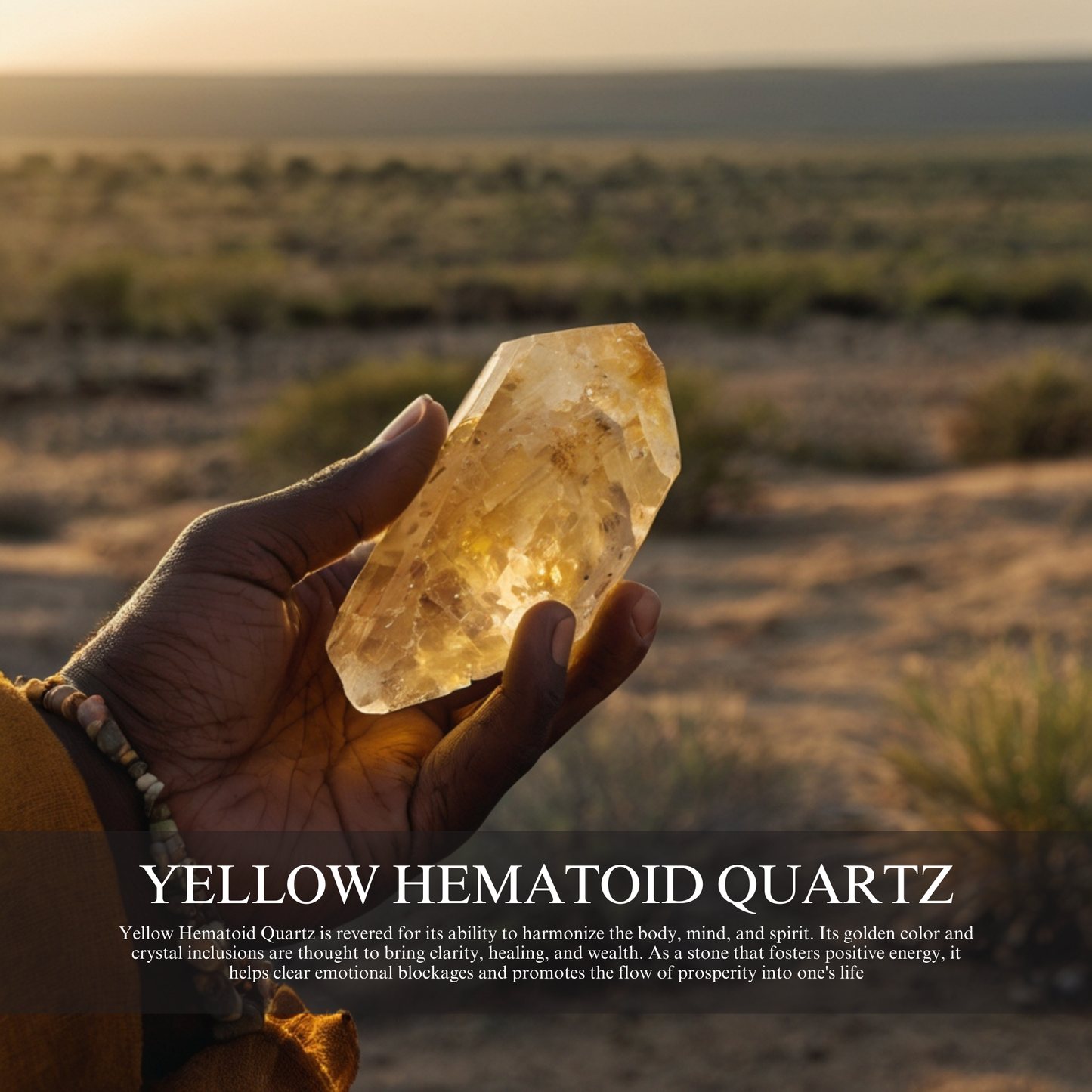 Golden Hematoid Quartz Bracelet - JWPatronus