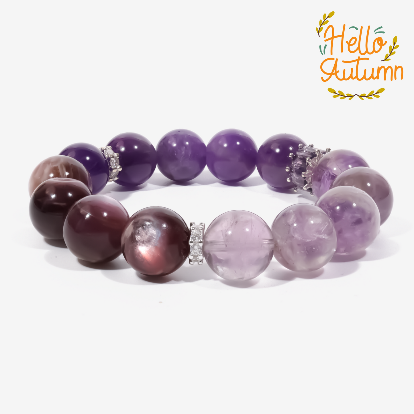 Lunar Grace Amethyst & Lepidolite Bracelet - JWPatronus