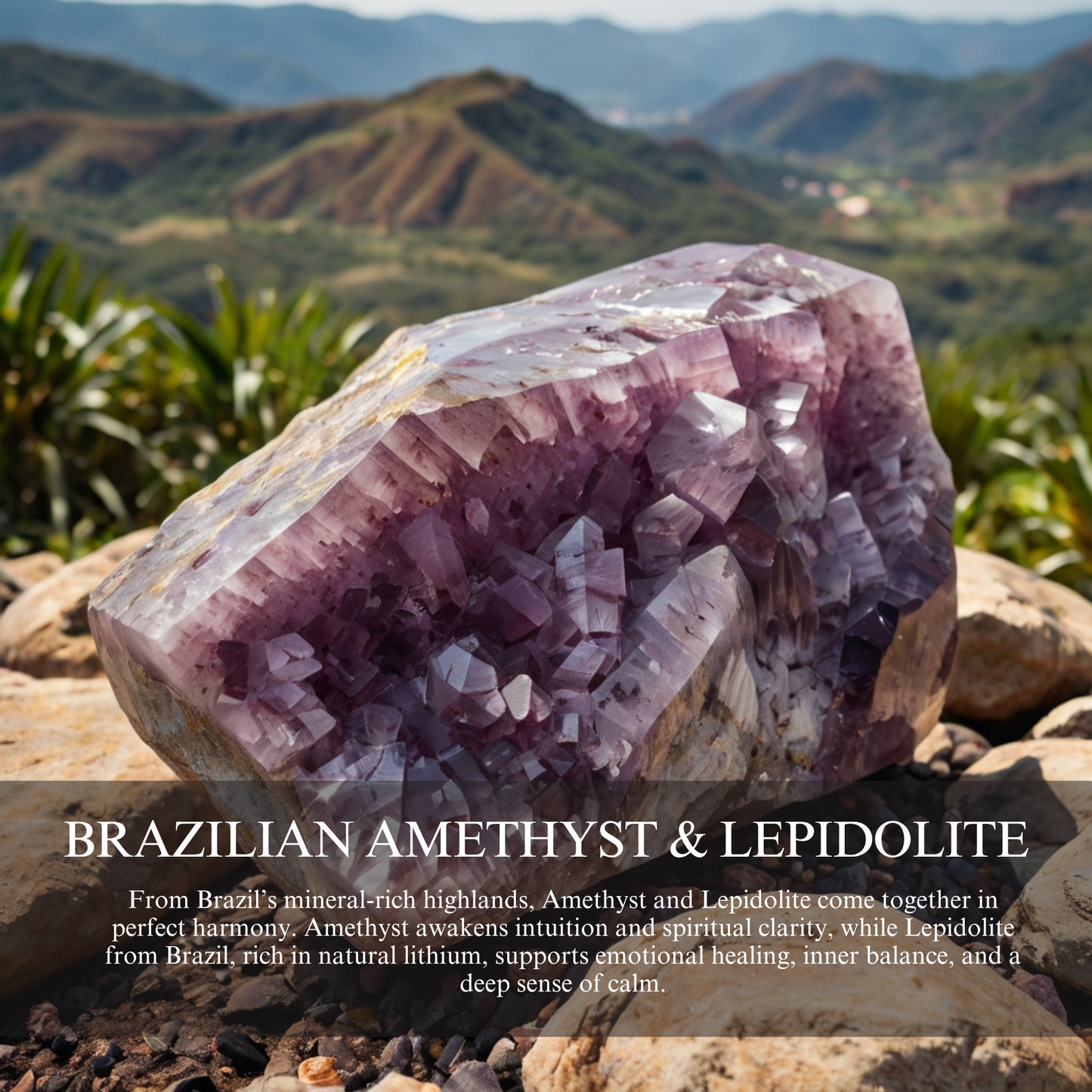 Lunar Grace Amethyst & Lepidolite Bracelet