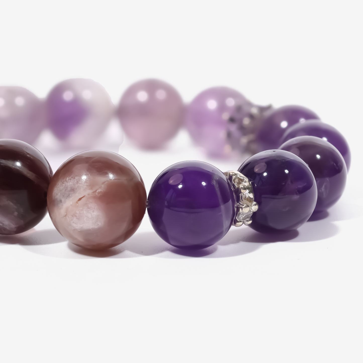 Lunar Grace Amethyst & Lepidolite Bracelet