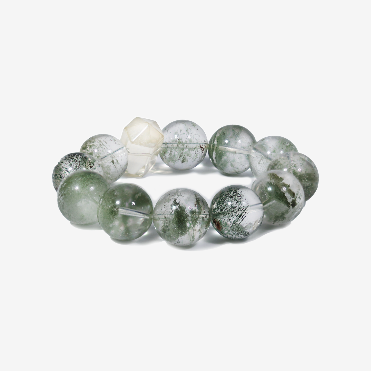 Mystic Forest Green Phantom Quartz Bracelet - JWPatronus