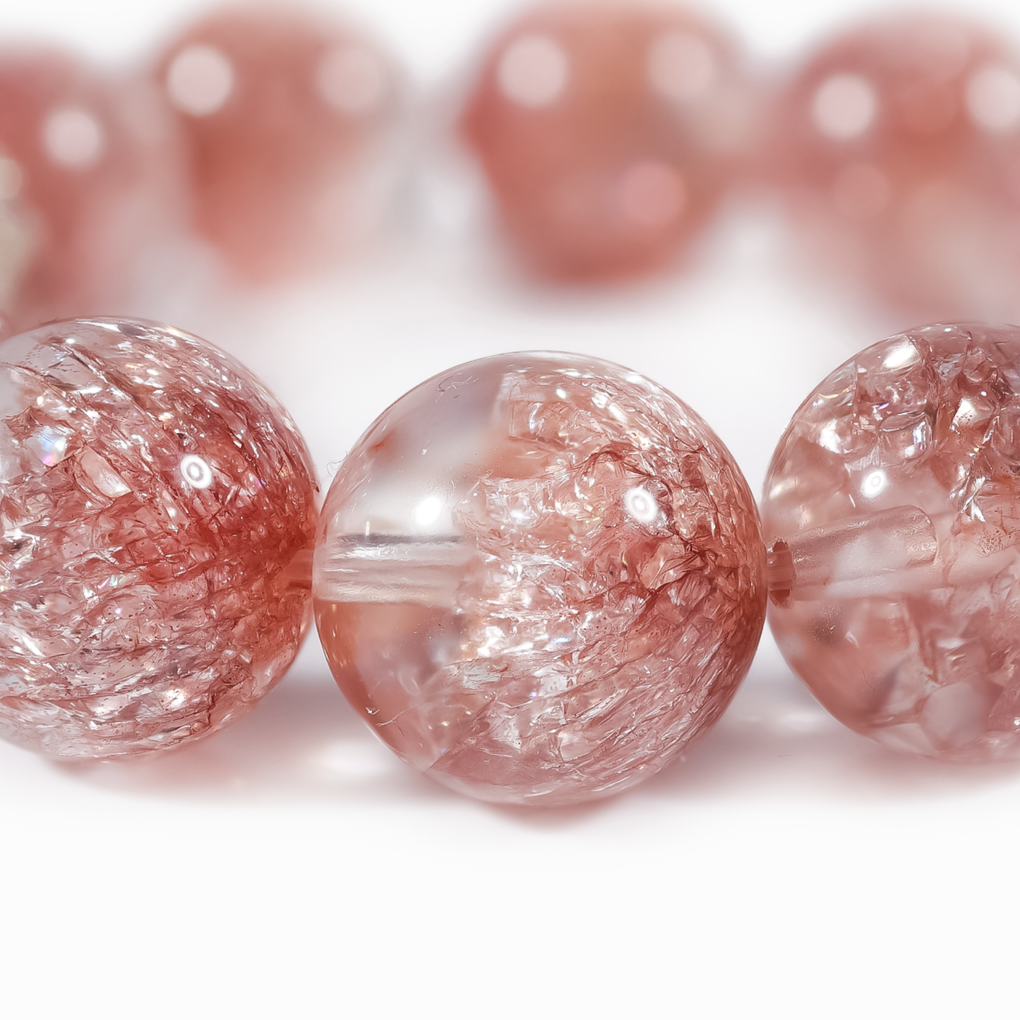 Aurora Bloom Strawberry Quartz Bracelet - JWPatronus