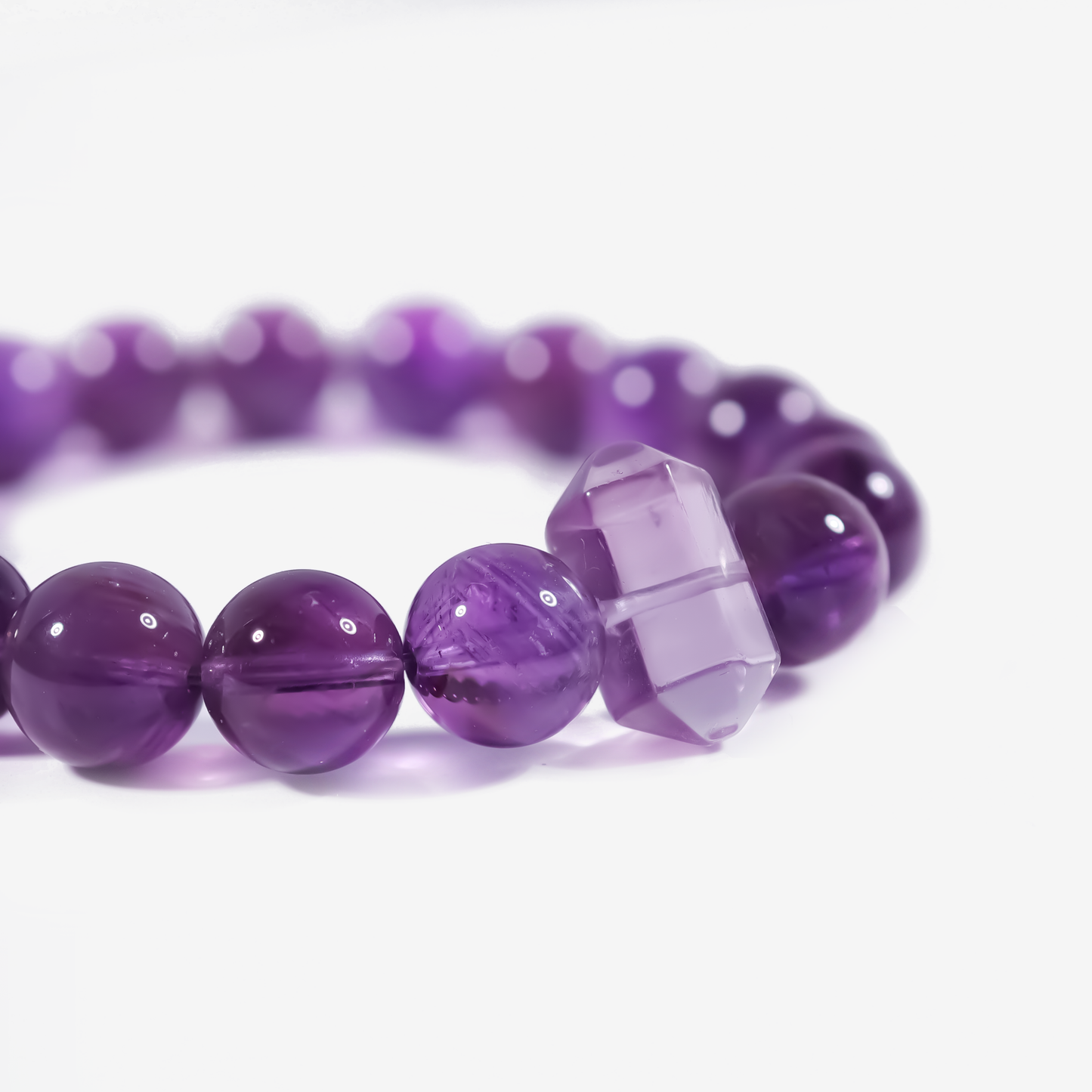 Serene Amethyst Pillar Bracelet - JWPatronus