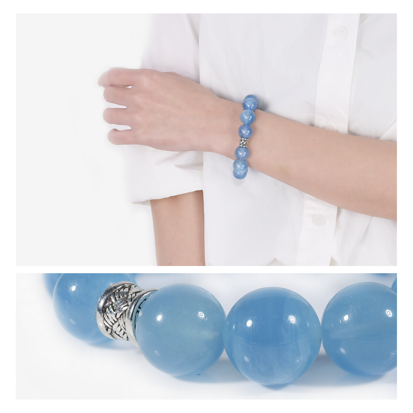 Ocean's Grace Aquamarine Bracelet - JWPatronus