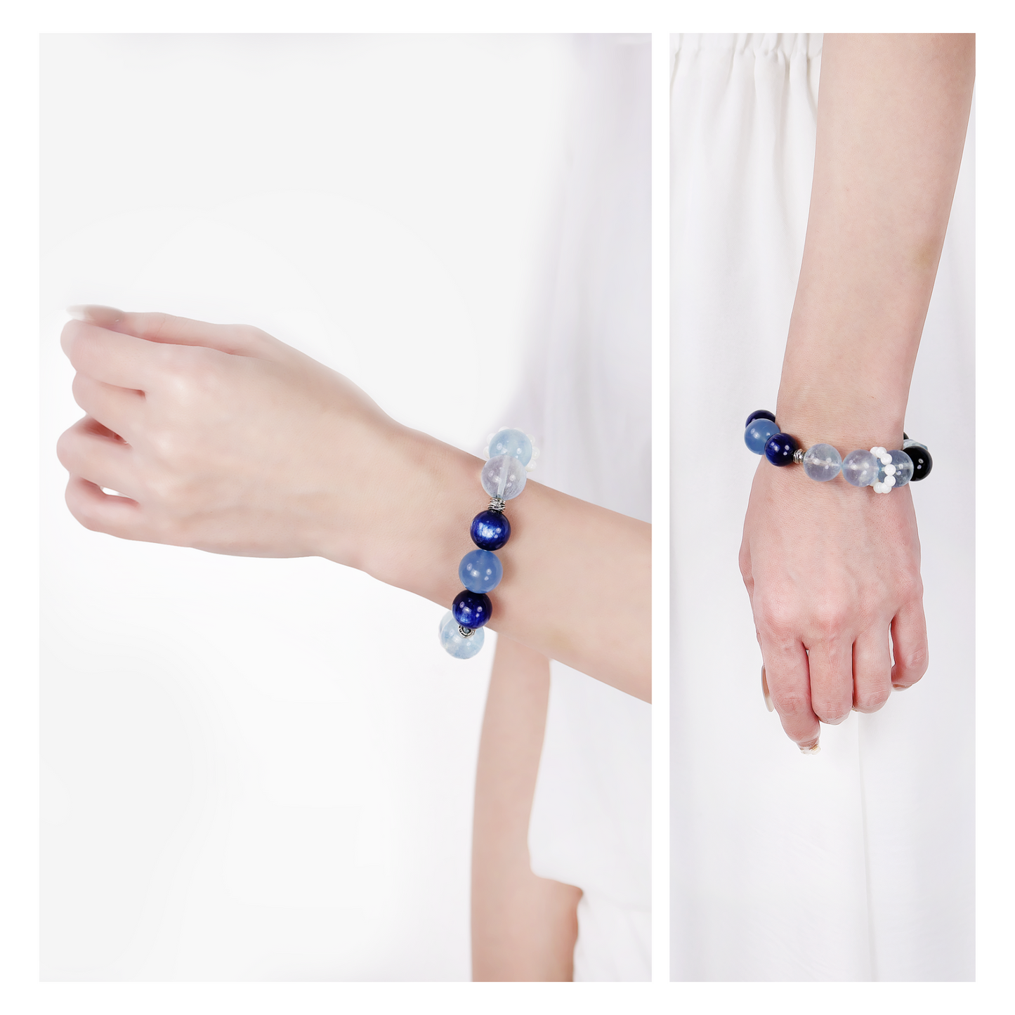 Celestial Waves Aquamarine Bracelet - JWPatronus