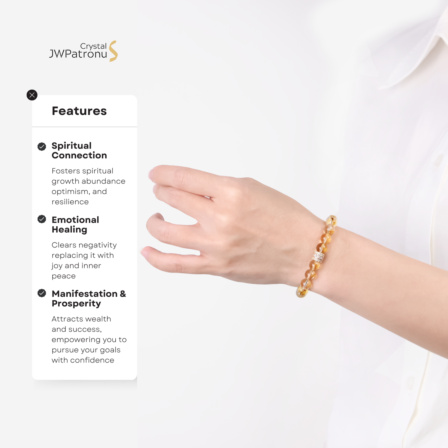 Serenity Citrine Bracelet - JWPatronus