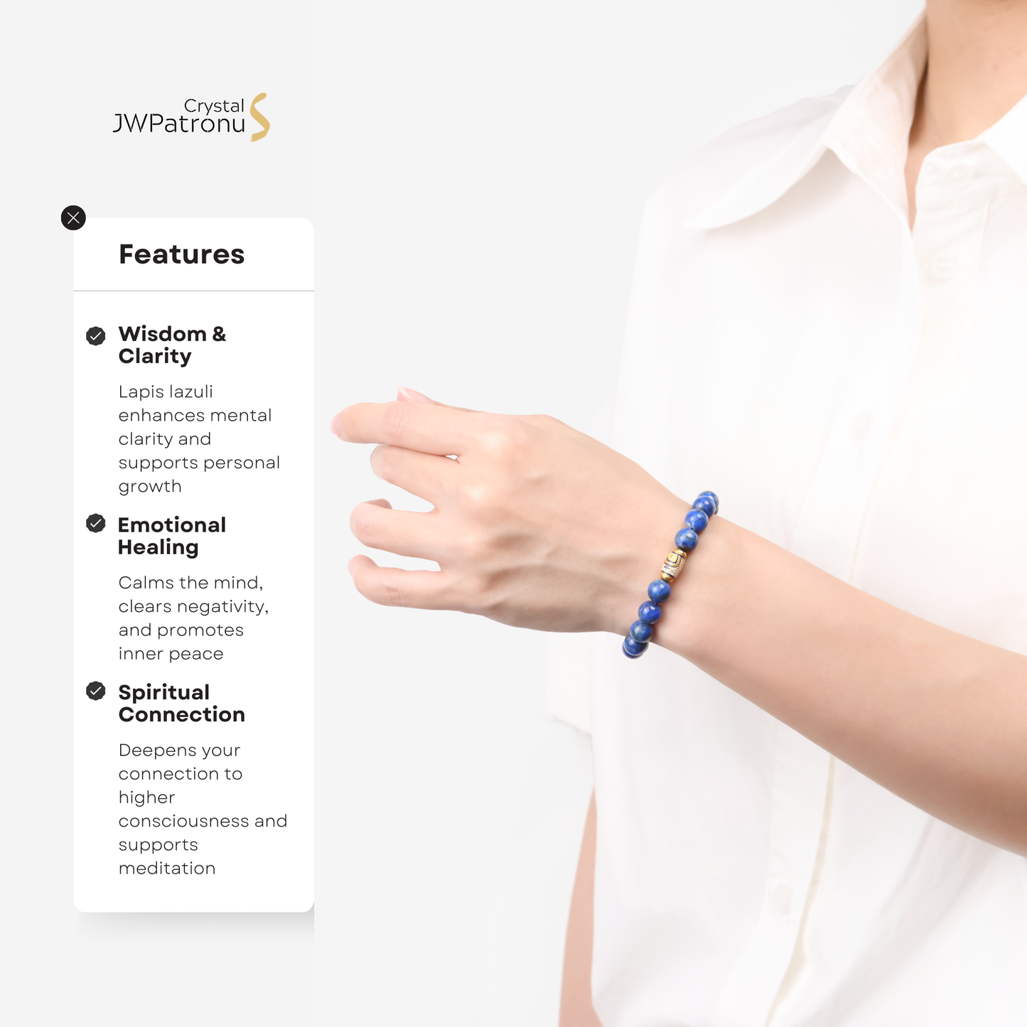 Tranquil Lapis Bracelet - JWPatronus