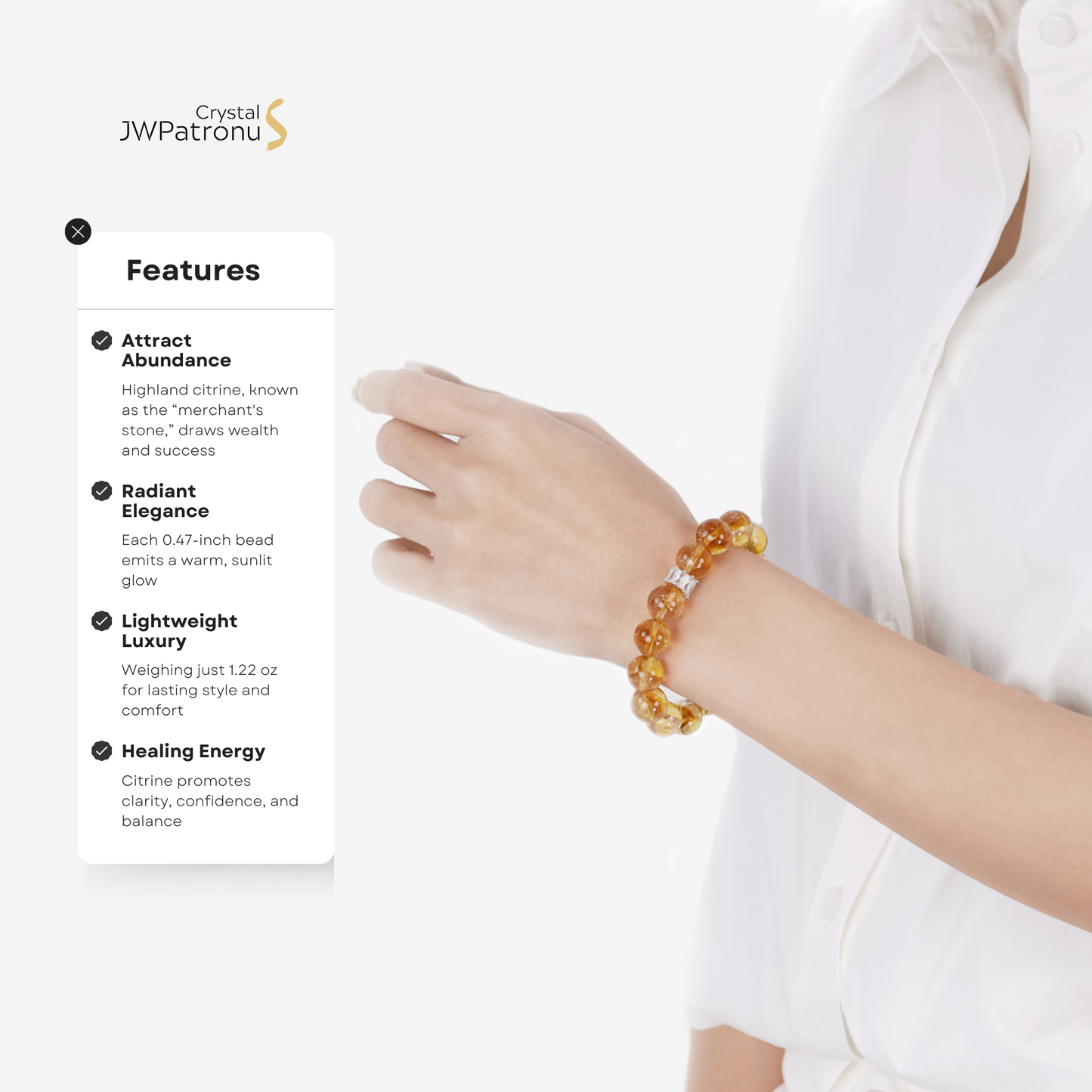 Radiant Citrine Bracelet - JWPatronus