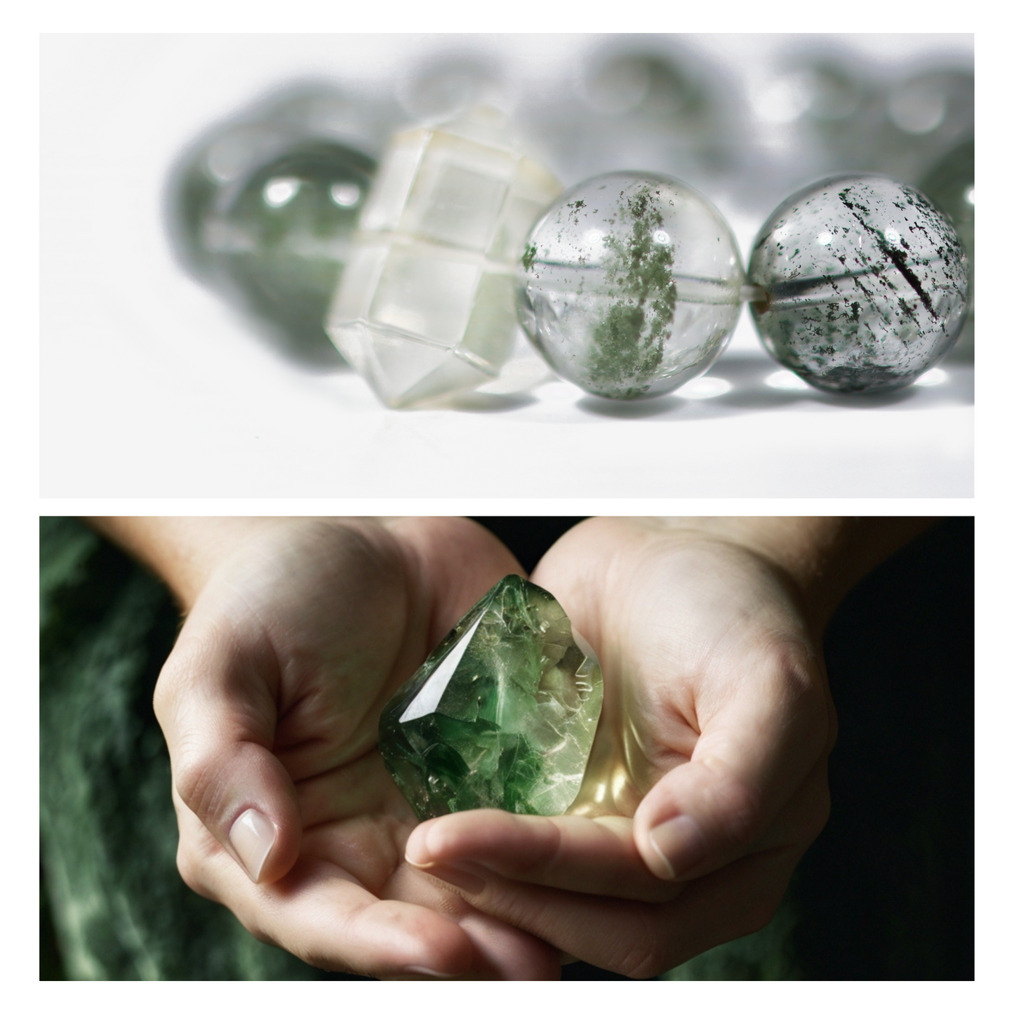 Mystic Forest Green Phantom Quartz Bracelet - JWPatronus