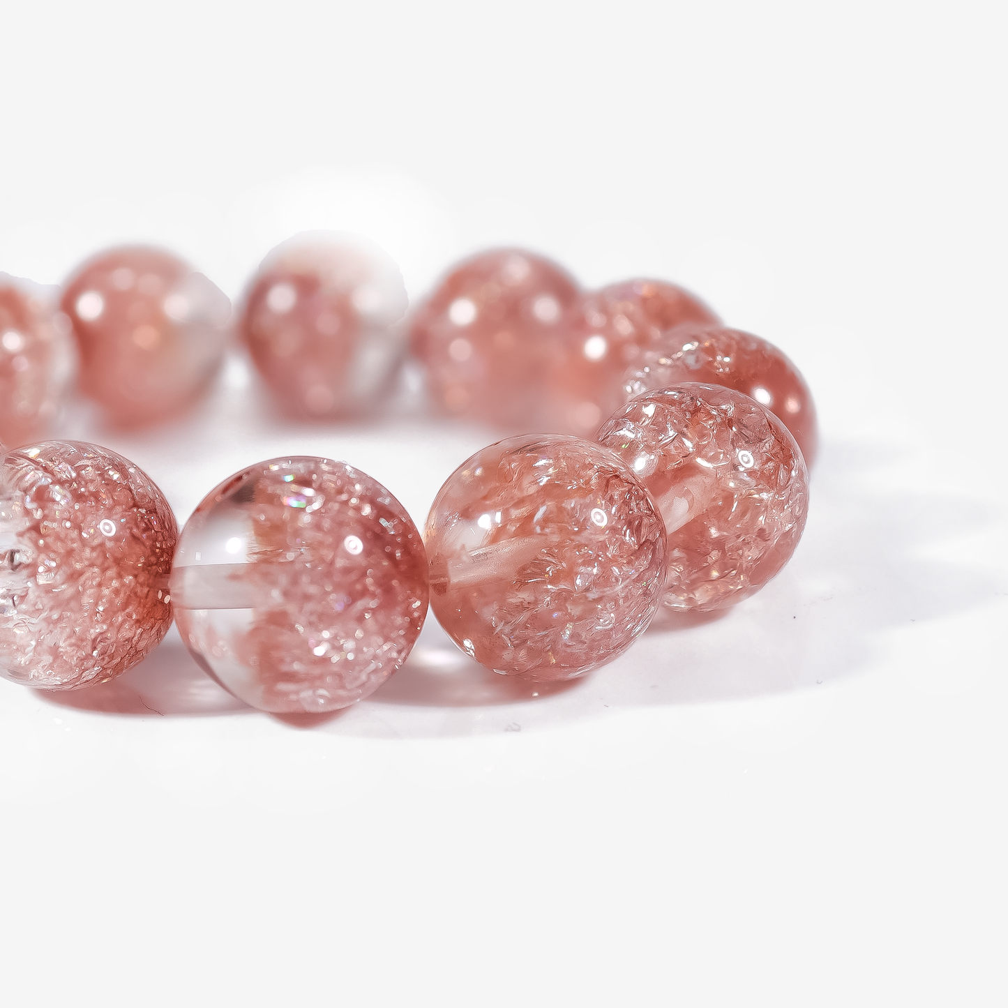 Aurora Bloom Strawberry Quartz Bracelet - JWPatronus