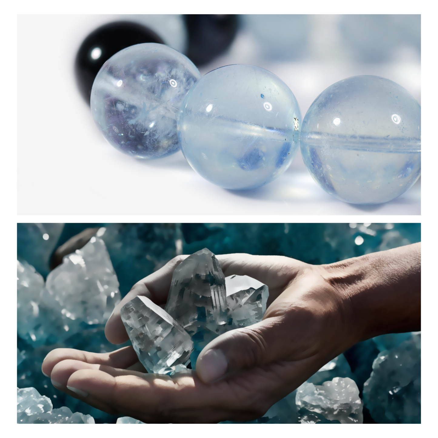 Celestial Waves Aquamarine Bracelet - JWPatronus
