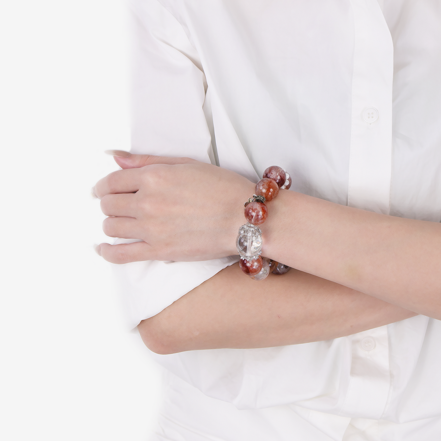 Hematoid Quartz Serenity Bracelet - JWPatronus
