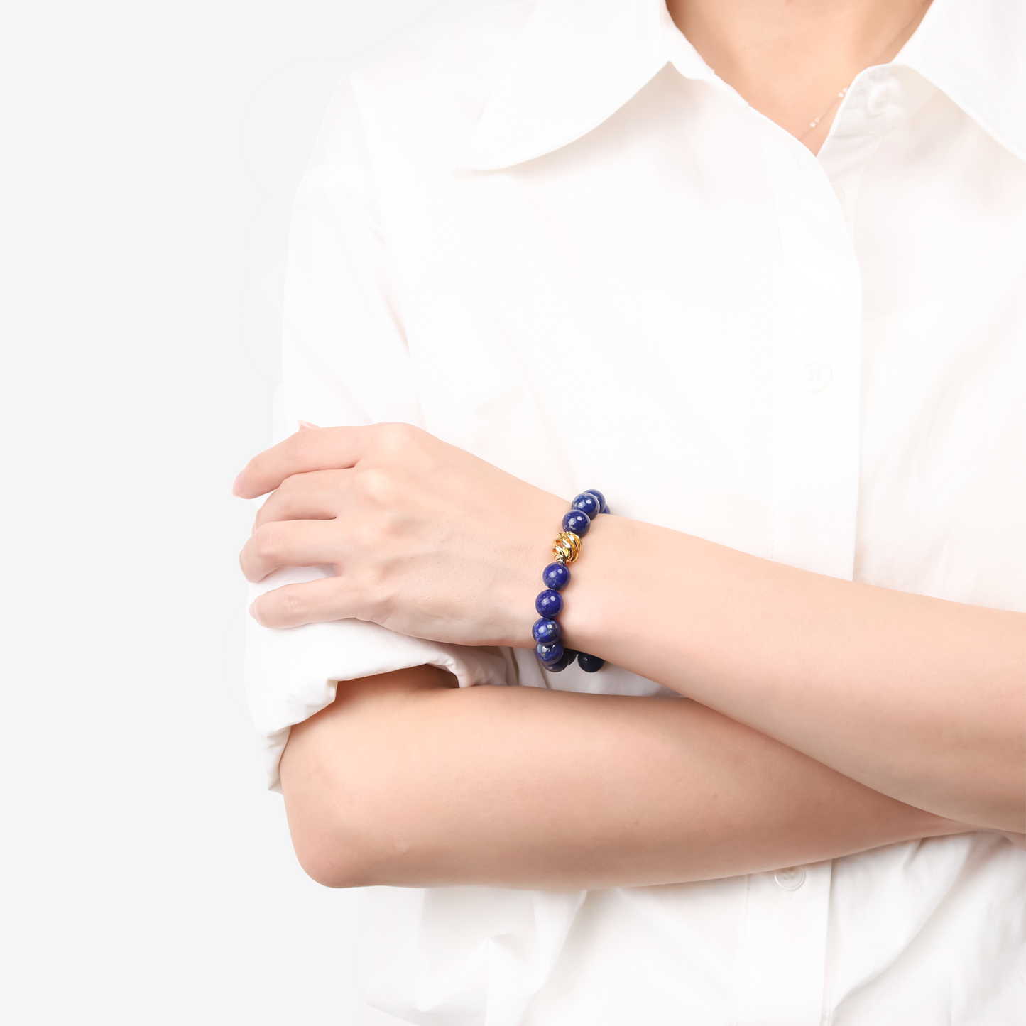 Golden Lucky Lapis Bracelet - JWPatronus