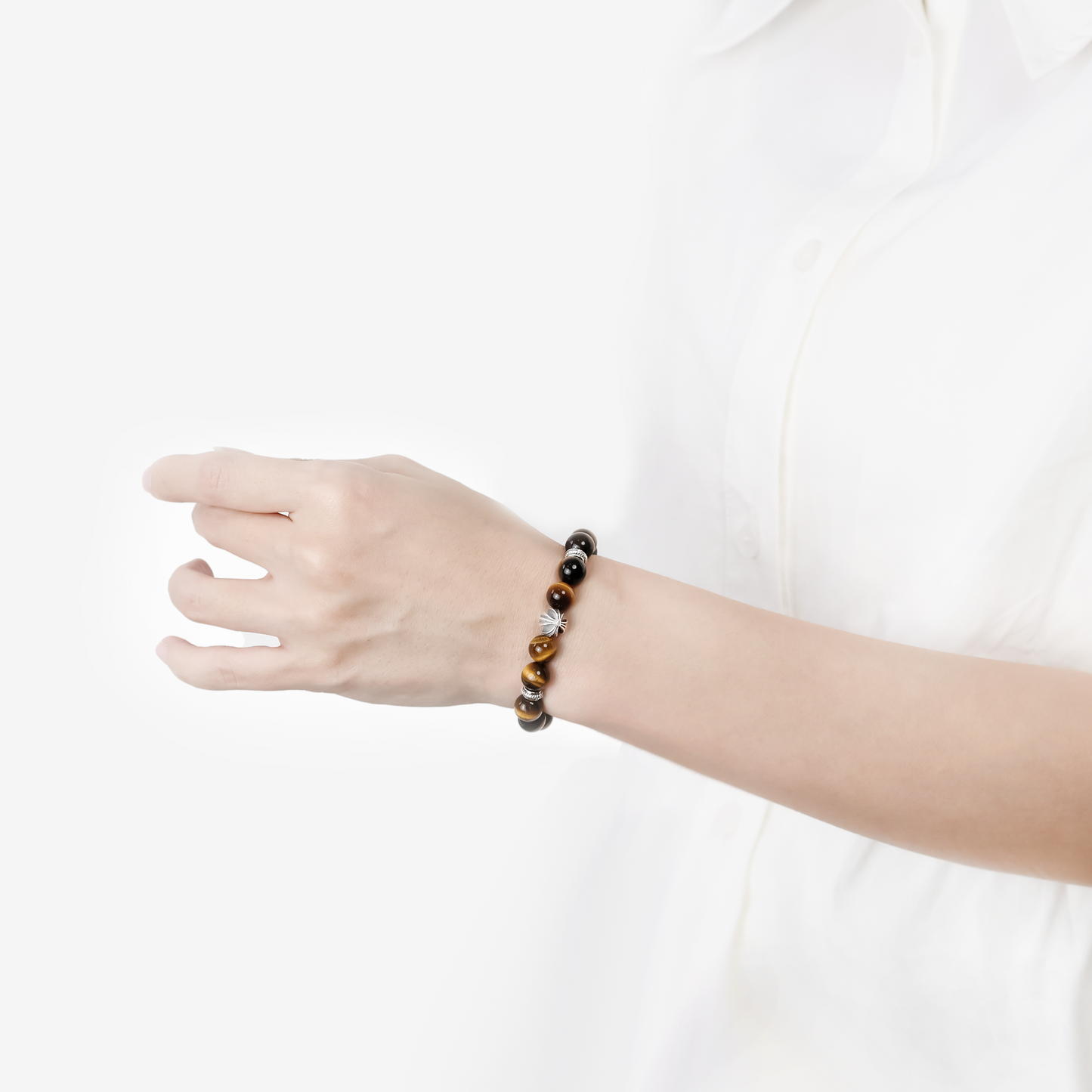 Guardian Tiger’s Eye Cross Bracelet - JWPatronus