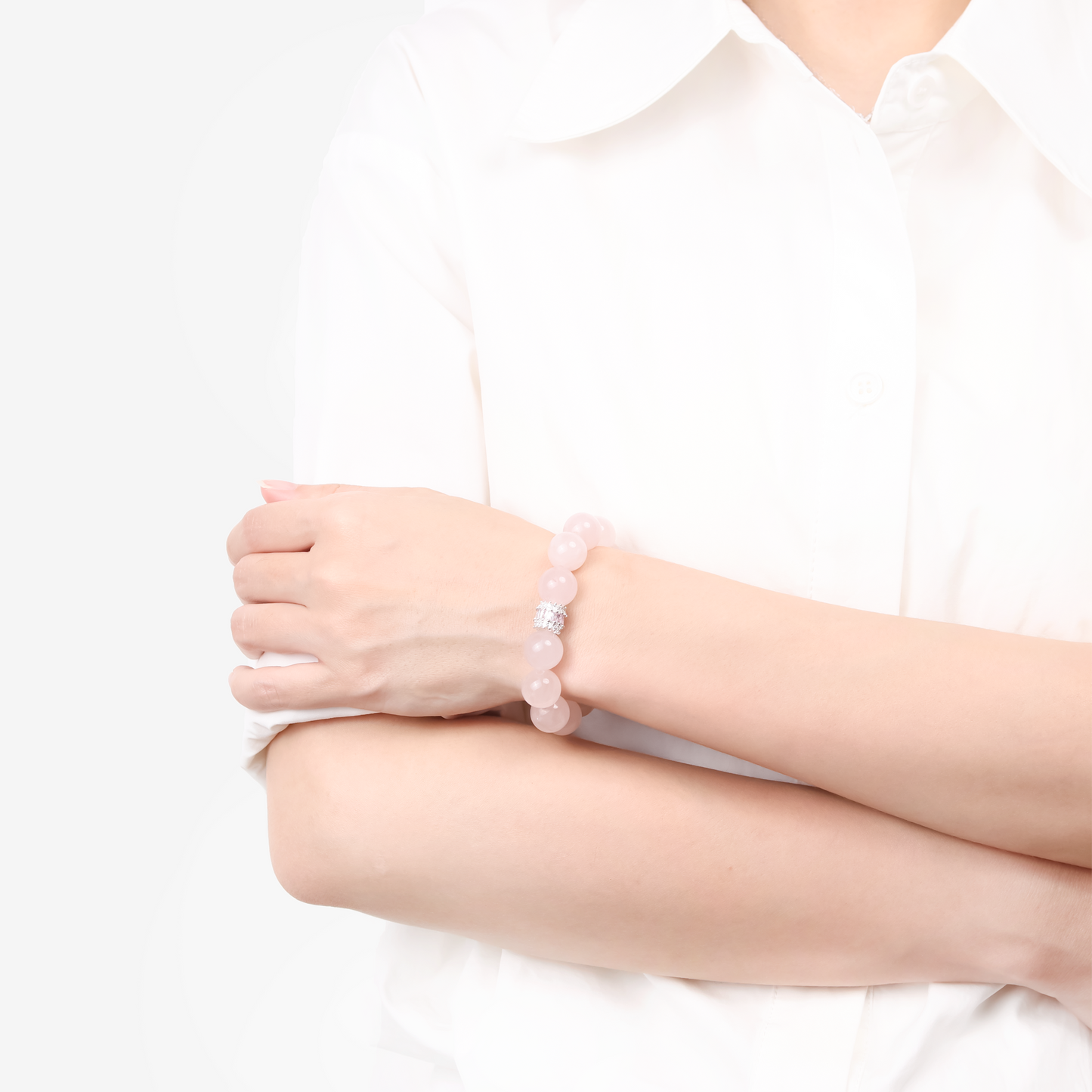 Royal Rose Quartz Serenity Bracelet - JWPatronus