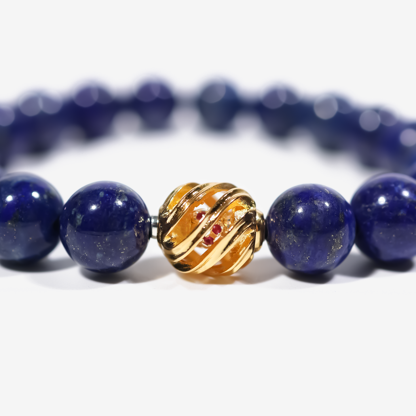 Golden Lucky Lapis Bracelet - JWPatronus