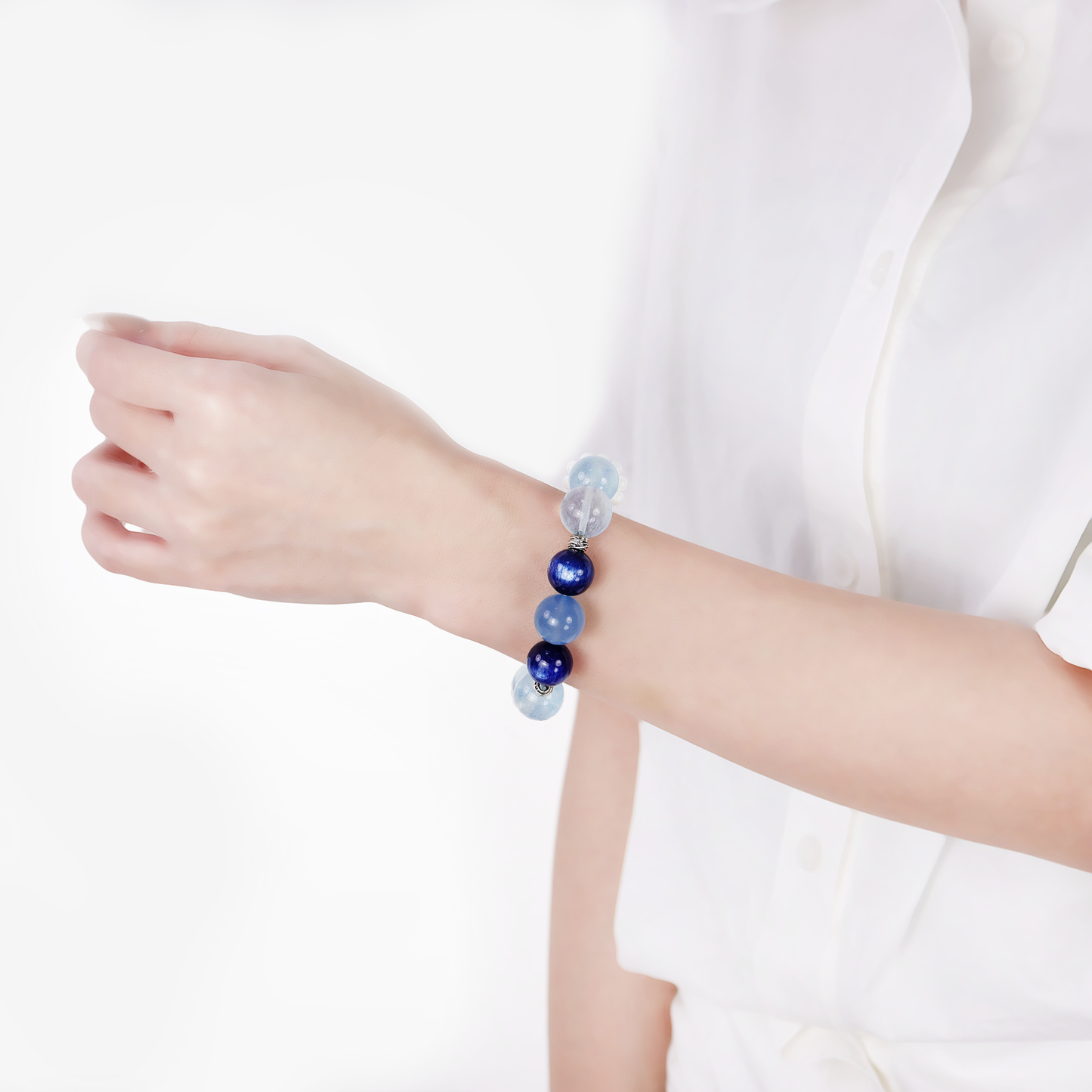 Celestial Waves Aquamarine Bracelet - JWPatronus