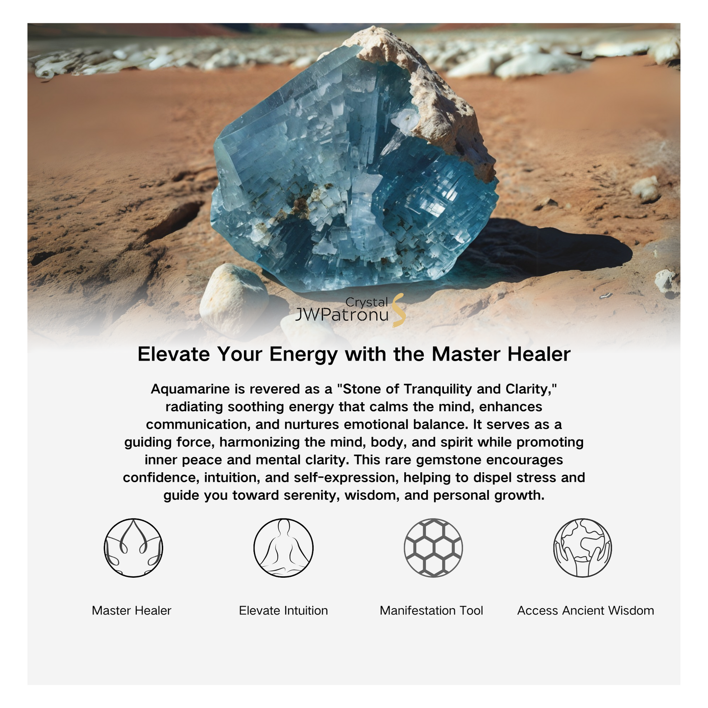 Celestial Waves Aquamarine Bracelet - JWPatronus