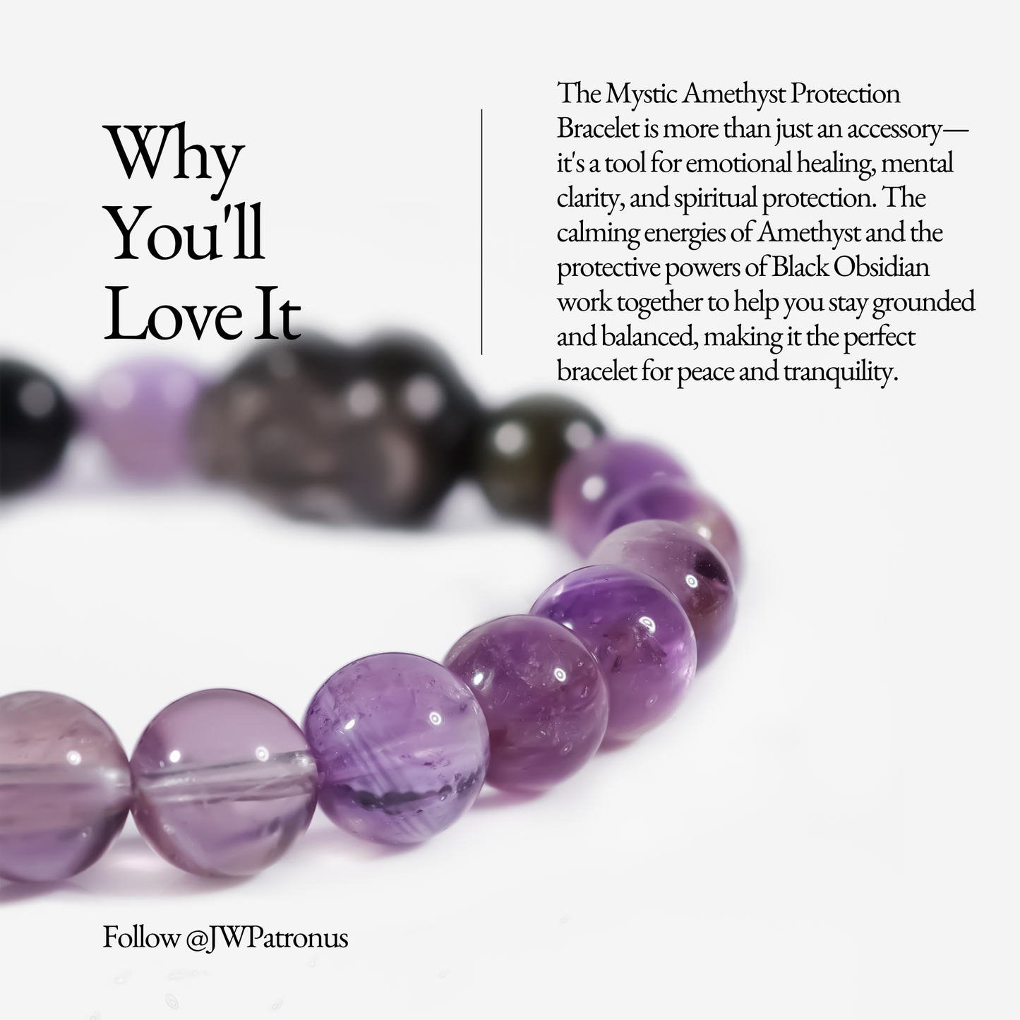 Mystic Amethyst Protection Bracelet - JWPatronus