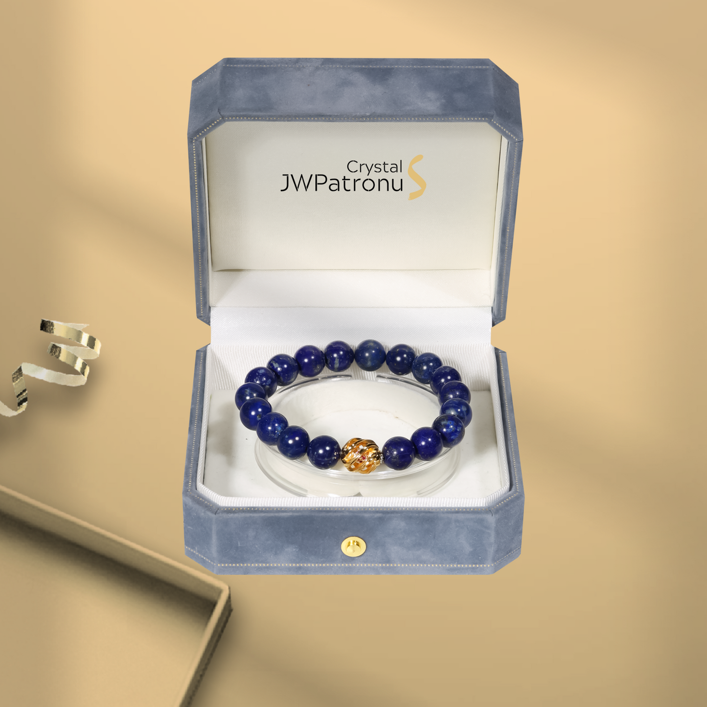 Golden Lucky Lapis Bracelet - JWPatronus