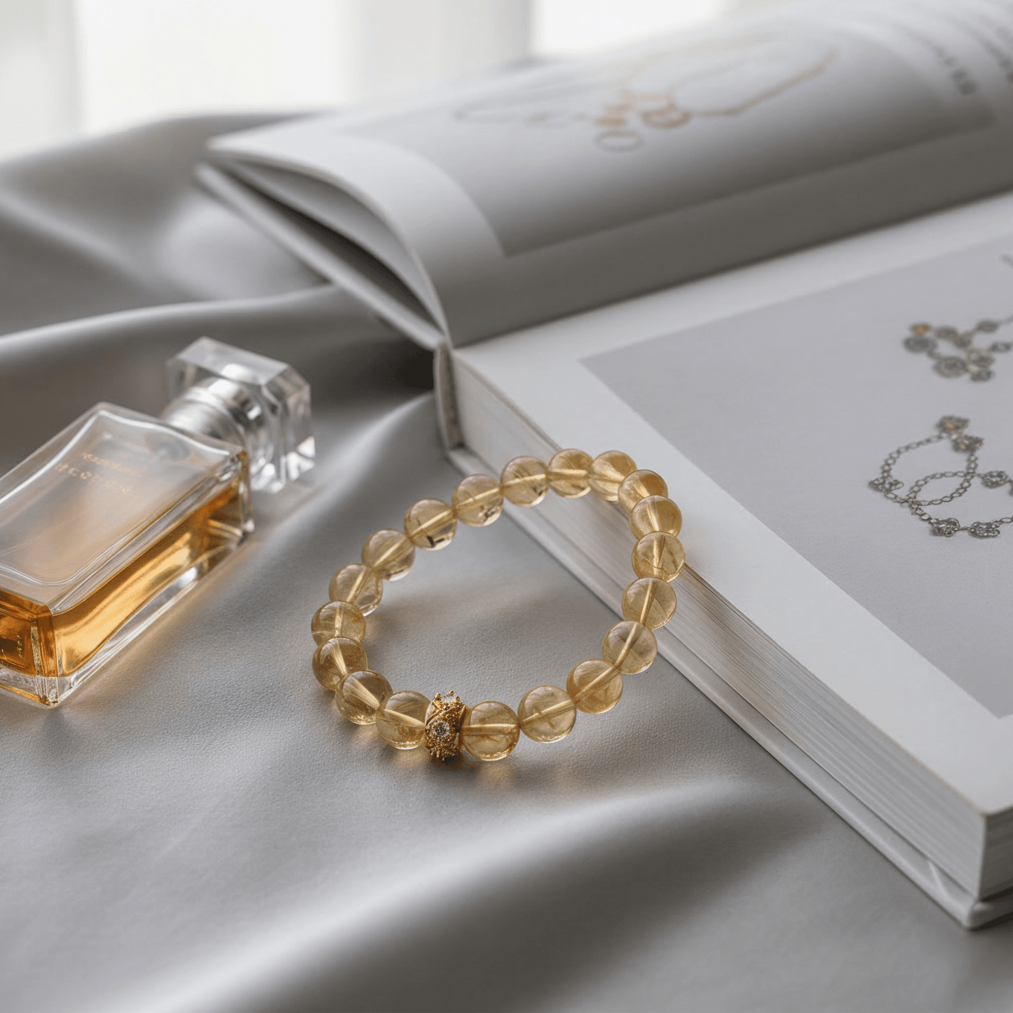 Sunlit Abundance Brazilian Citrine Bracelet by JWPatronus – natural crystal bracelet for women