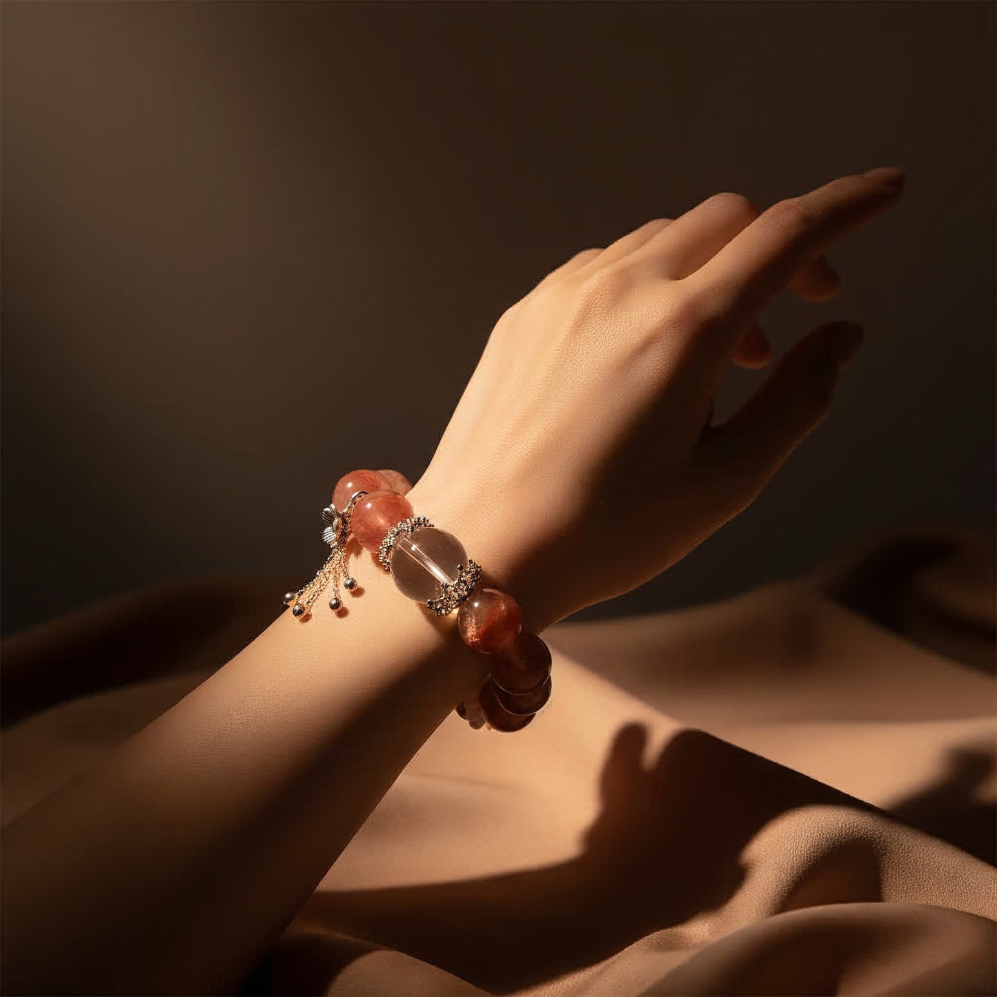 Hematoid Quartz Serenity Bracelet - JWPatronus