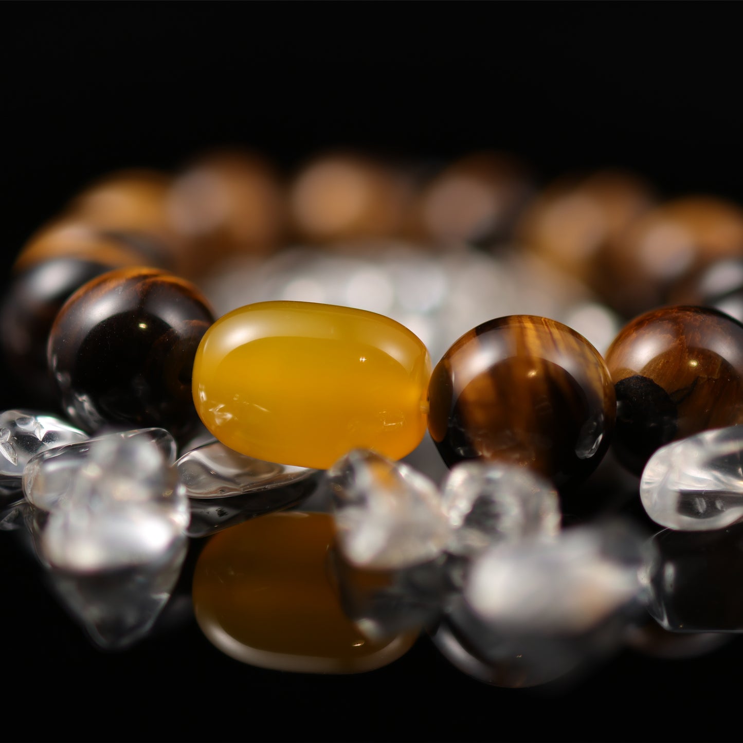 Tiger’s eye & Amber Bracelet