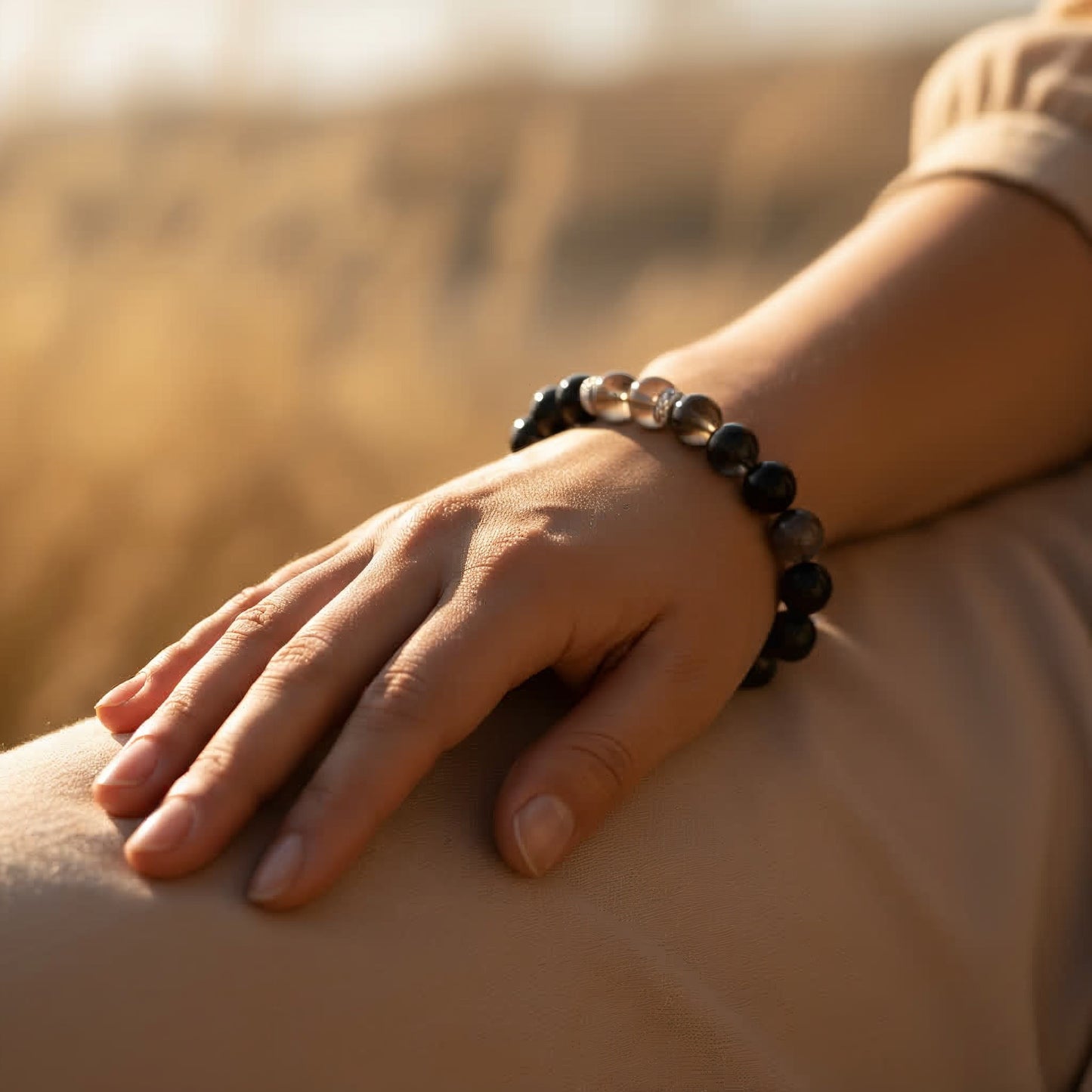 Grounding Serenity Obsidian Bracelet - JWPatronus