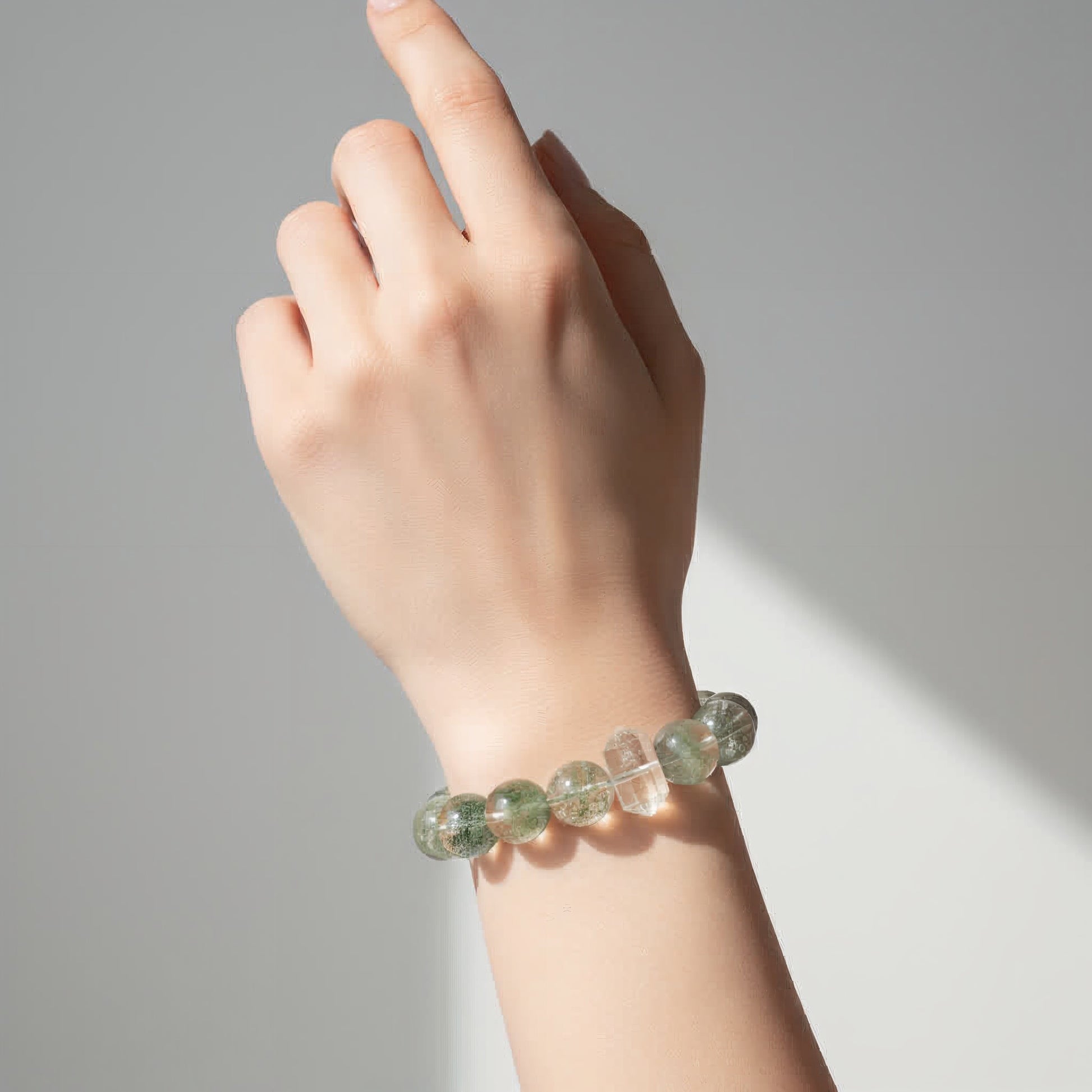 Mystic Forest Green Phantom Quartz Bracelet - JWPatronus