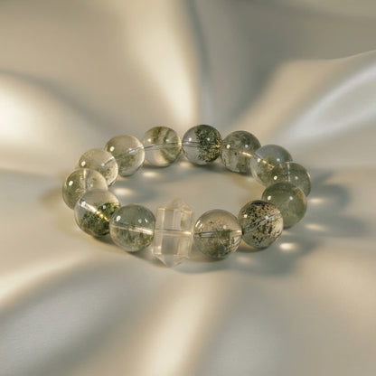 Mystic Forest Green Phantom Quartz Bracelet - JWPatronus