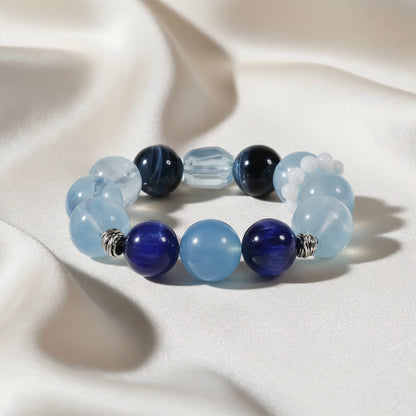 Celestial Waves Aquamarine Bracelet - JWPatronus