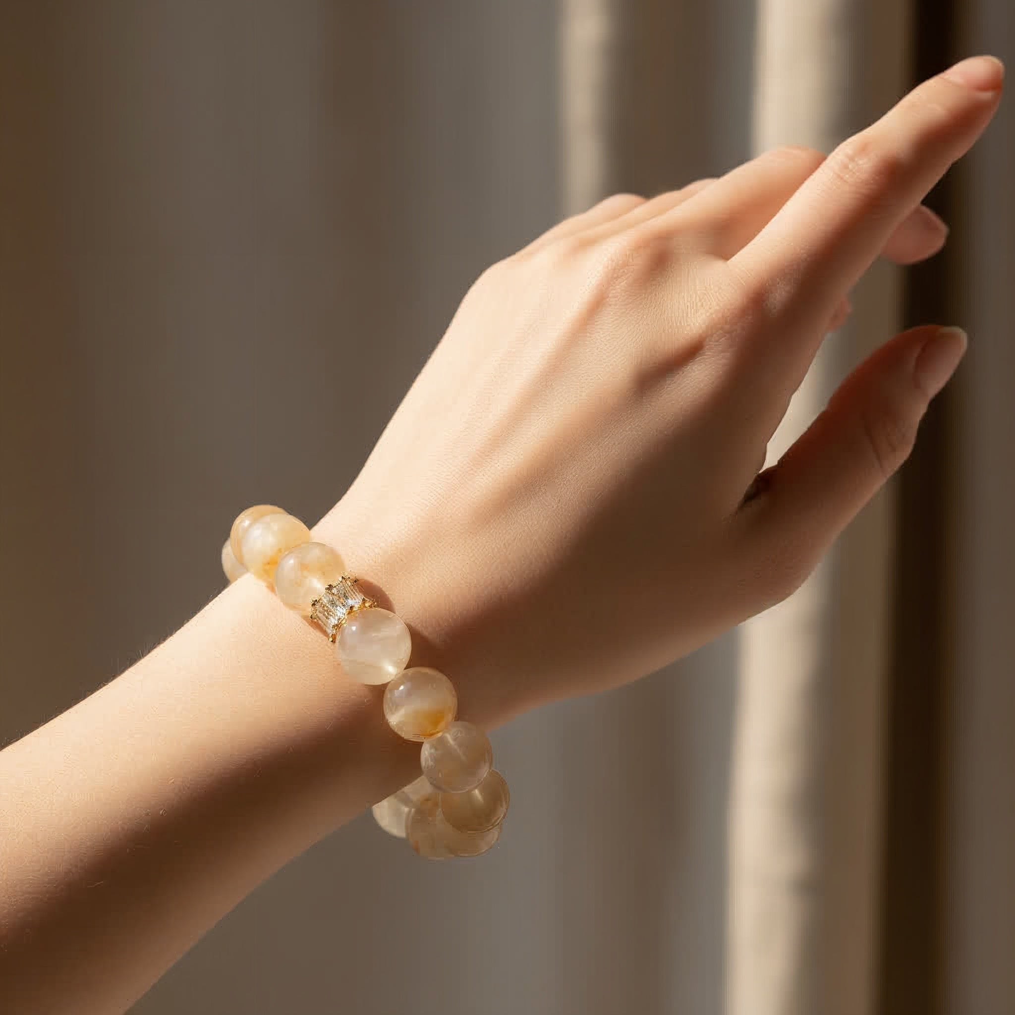 Golden Hematoid Quartz Bracelet - JWPatronus