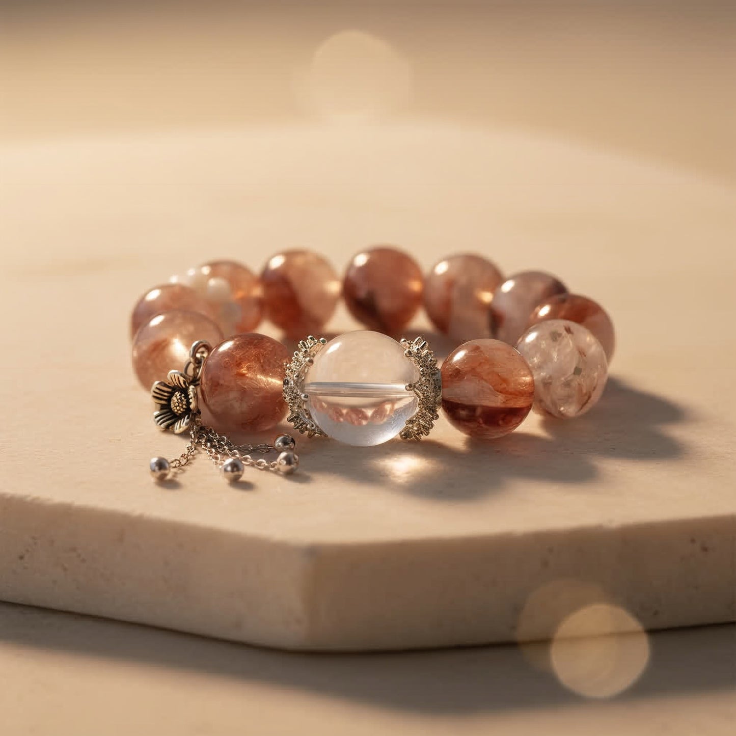 Hematoid Quartz Serenity Bracelet - JWPatronus
