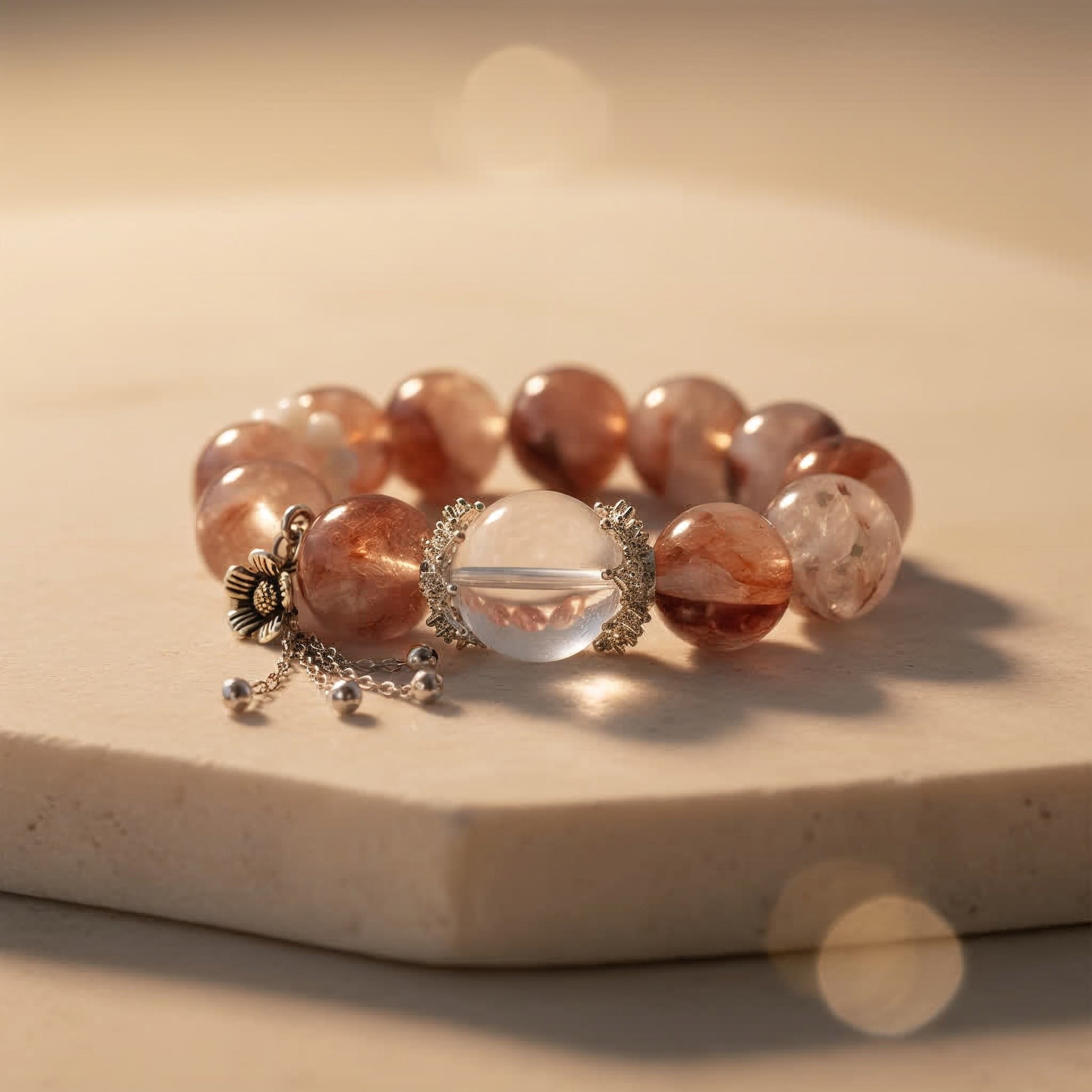 Hematoid Quartz Serenity Bracelet - JWPatronus
