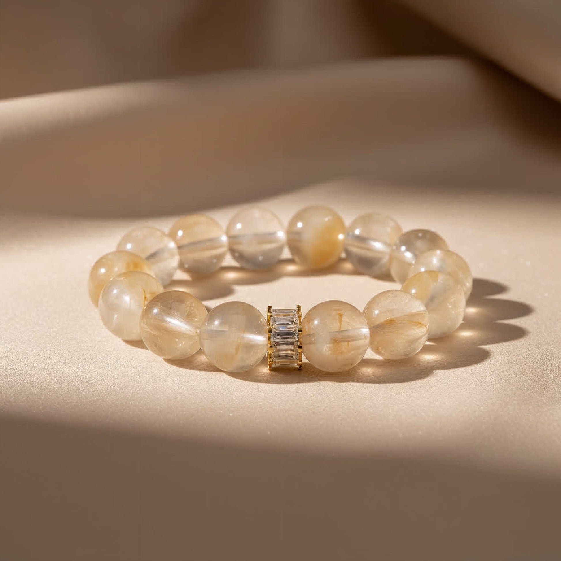 Golden Hematoid Quartz Bracelet - JWPatronus