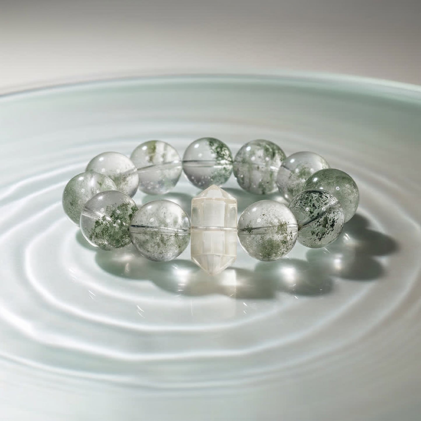 Mystic Forest Green Phantom Quartz Bracelet - JWPatronus