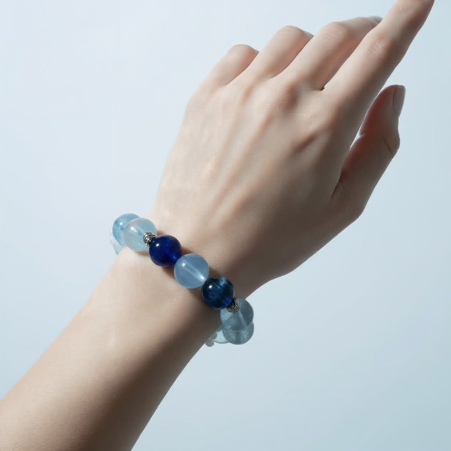 Celestial Waves Aquamarine Bracelet - JWPatronus