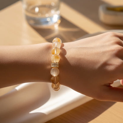 Golden Hematoid Quartz Bracelet - JWPatronus