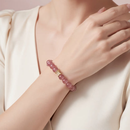 Frostborn Strawberry Quartz Bracelet - JWPatronus