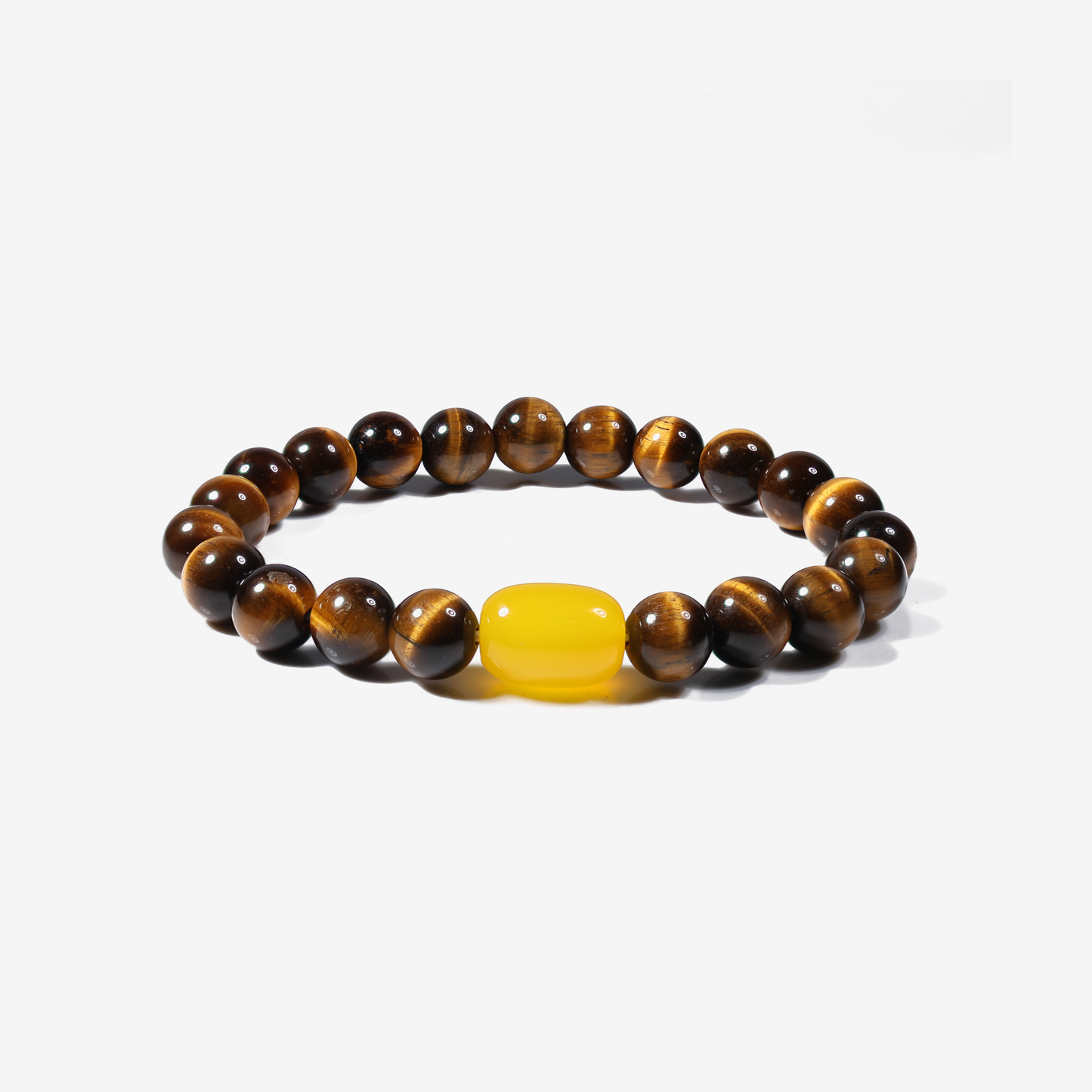 Tiger's Eye & Amber Bracelet