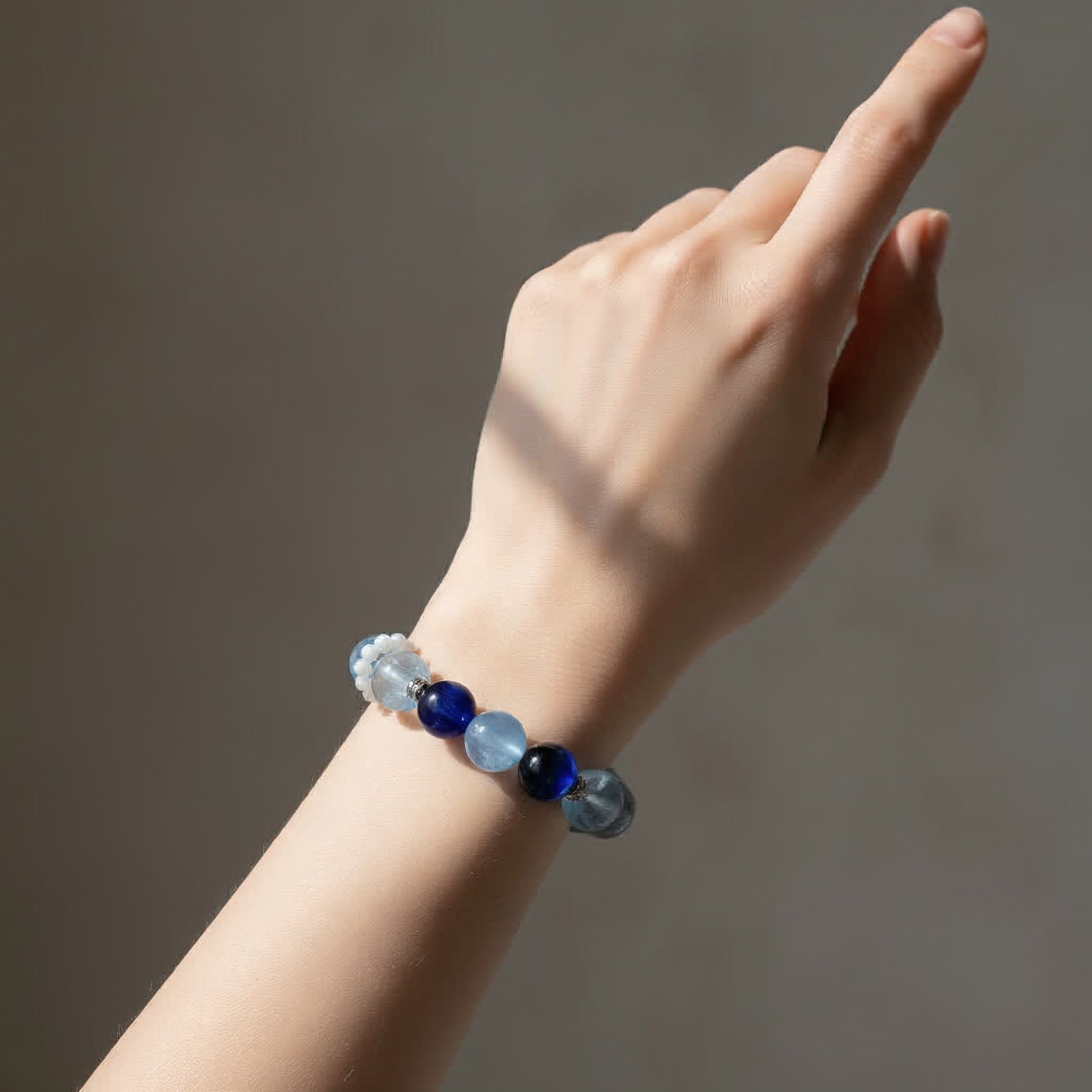 Celestial Waves Aquamarine Bracelet - JWPatronus