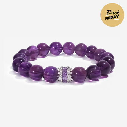 JWPatronus Royal Amethyst Bracelet – handcrafted Sri Lankan amethyst crystal jewelry