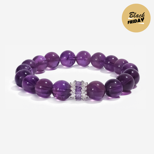 JWPatronus Royal Amethyst Bracelet – handcrafted Sri Lankan amethyst crystal jewelry