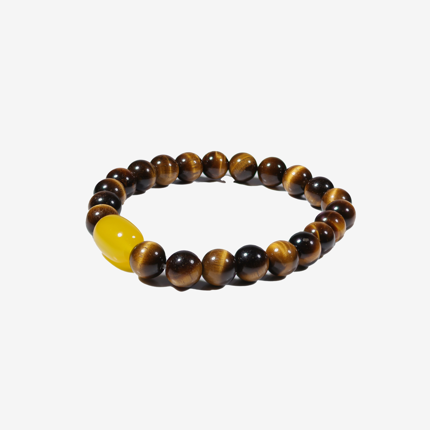 Tiger's Eye & Amber Bracelet