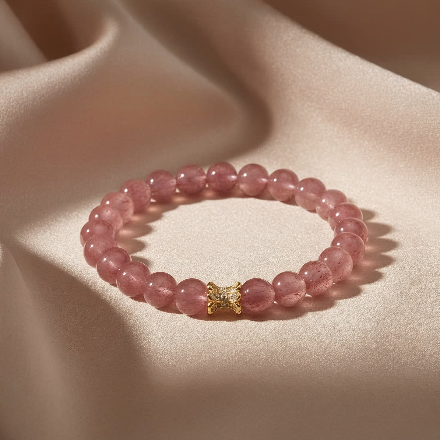 Frostborn Strawberry Quartz Bracelet - JWPatronus