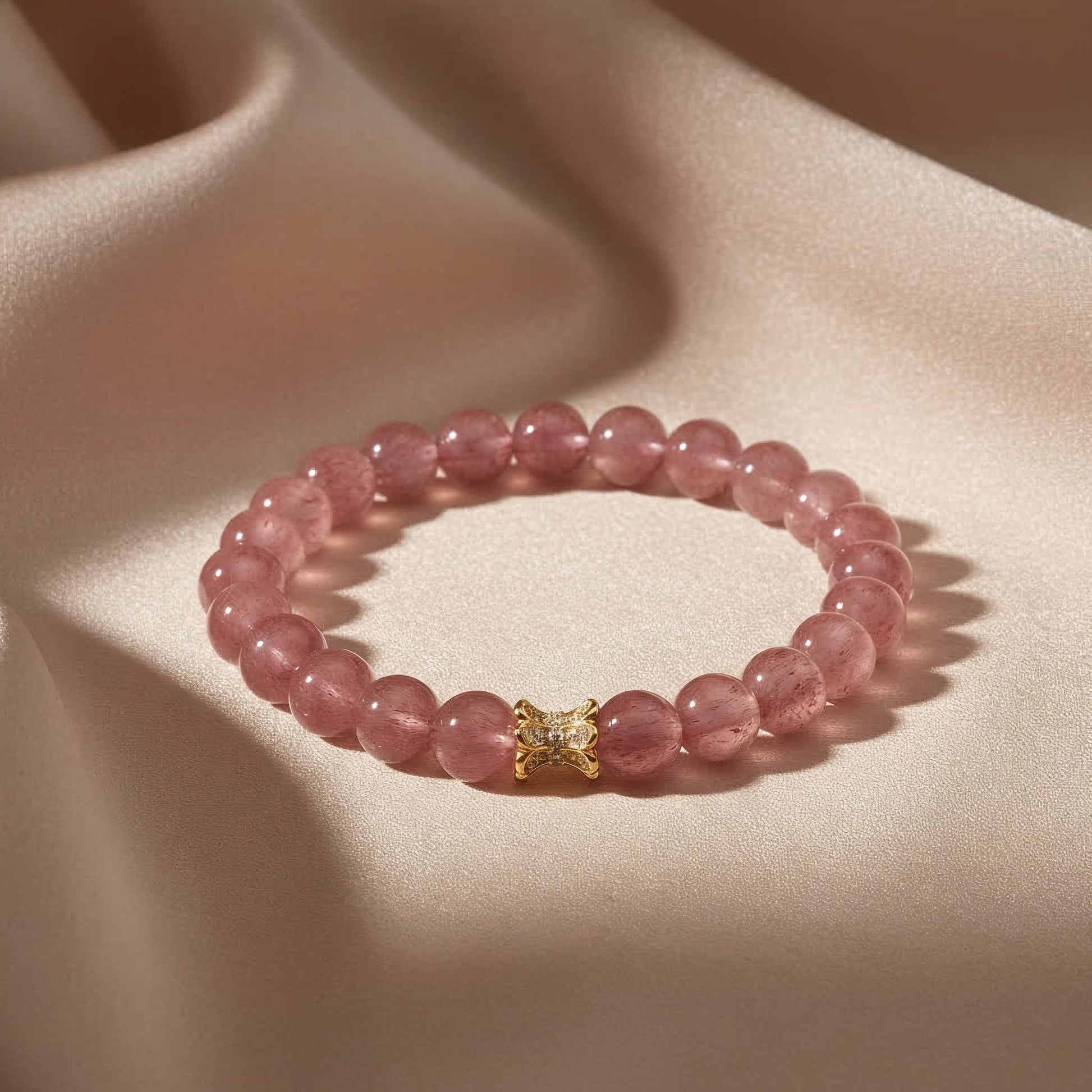Frostborn Strawberry Quartz Bracelet - JWPatronus