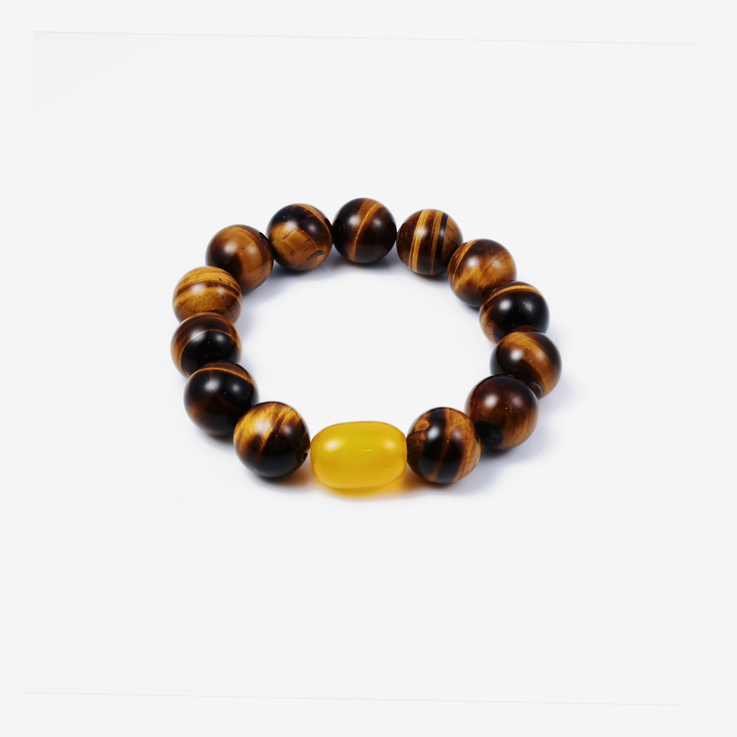 Tiger’s eye & Amber Bracelet