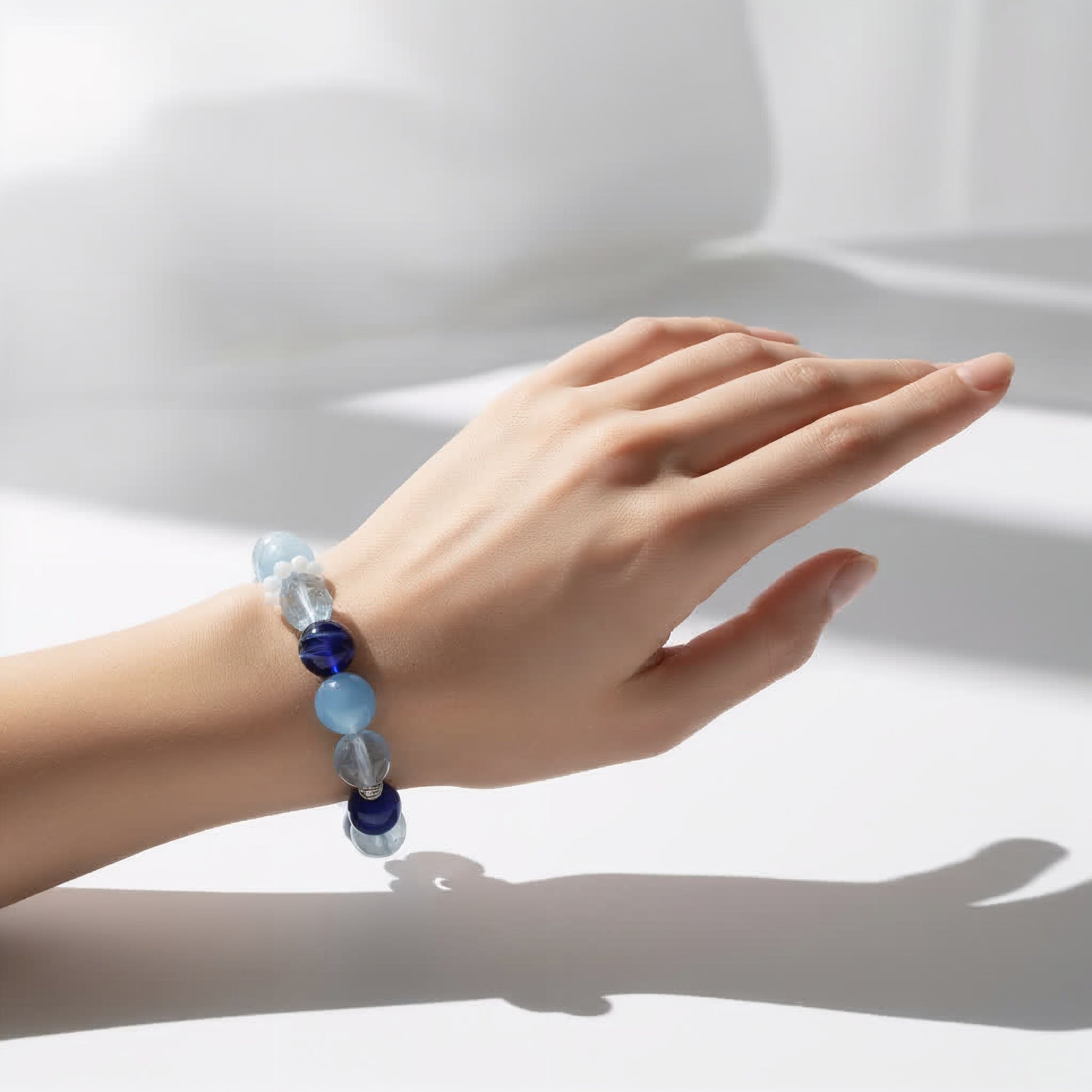 Celestial Waves Aquamarine Bracelet - JWPatronus