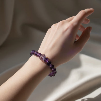 Serene Amethyst Pillar Bracelet - JWPatronus