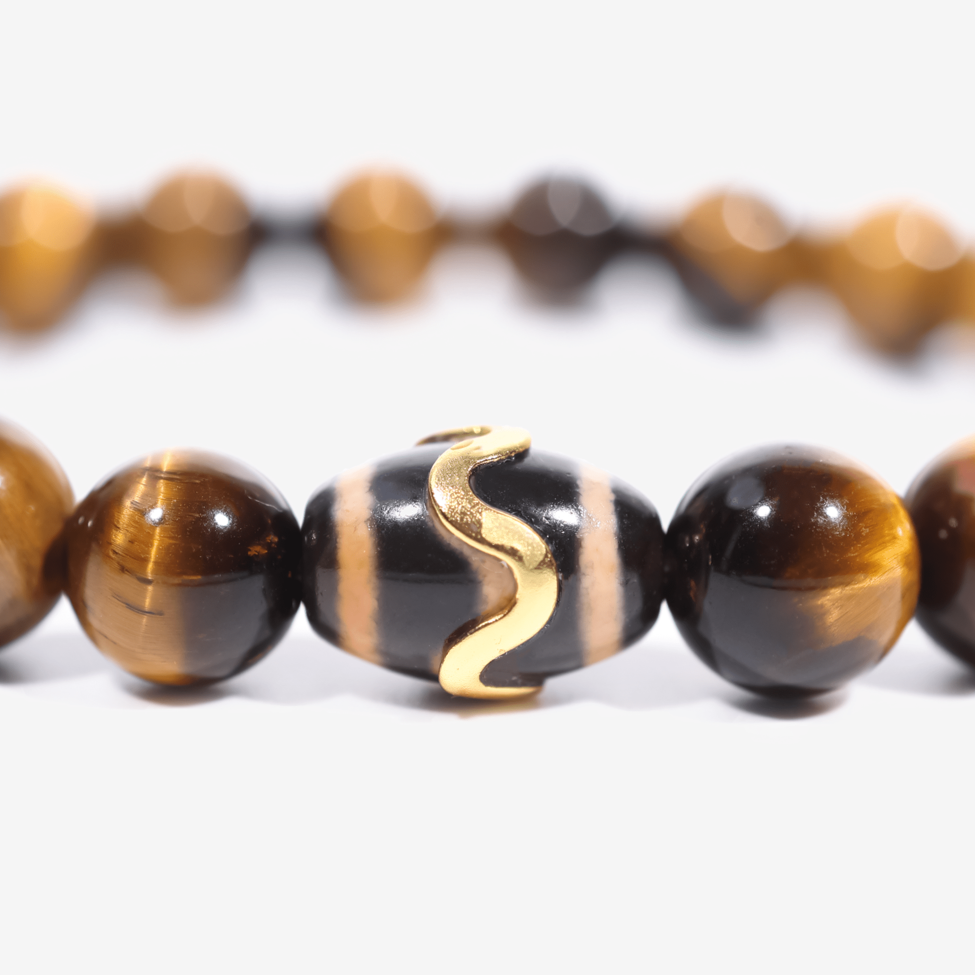Kailash Tiger’s Eye Dzi Bracelet - JWPatronus